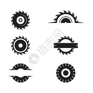 工业锯矢量图 ico安全工作刀刃圆圈刀片商业力量车轮插图锯片图片
