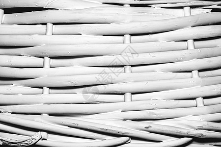 白色木柳条篮子碎片纹理材料柳条木头稻草手工编织手工业纤维宏观竹子图片