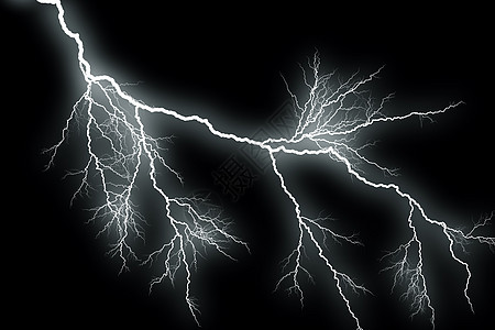 闪电戏剧性雷雨霹雳螺栓电气风暴电压力量黑色闪光图片