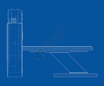 CT 扫描仪 MRI 机器 韦克托诊断插图草图扫描辐射职业断层诊所科学技术图片