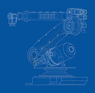 工业机械臂 韦克托自动化工厂电脑科学工具自动机管道蓝图字法工作图片