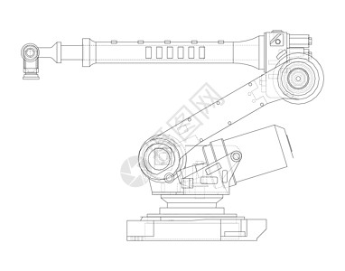 工业机械臂 韦克托管道智力手臂机器自动机工程工作工厂蓝图动力学图片