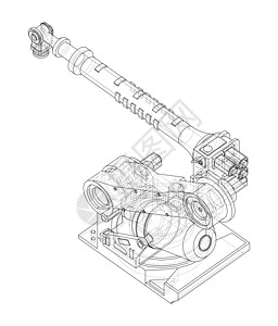 工业机械臂 韦克托技术蓝图生产工厂机器动力学自动化科学机器人引擎图片