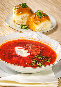 甜菜根汤borscht烹饪肉汤包子猪肉盘子食物香菜香料乡村牛肉图片