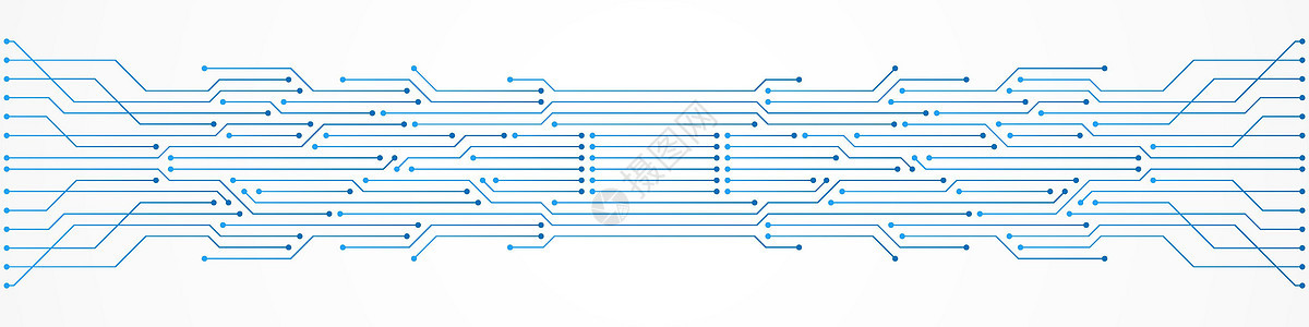 抽象技术背景蓝色电路板图案微芯片电源线主板电脑木板电气互联网电子工程力量商业一体化图片