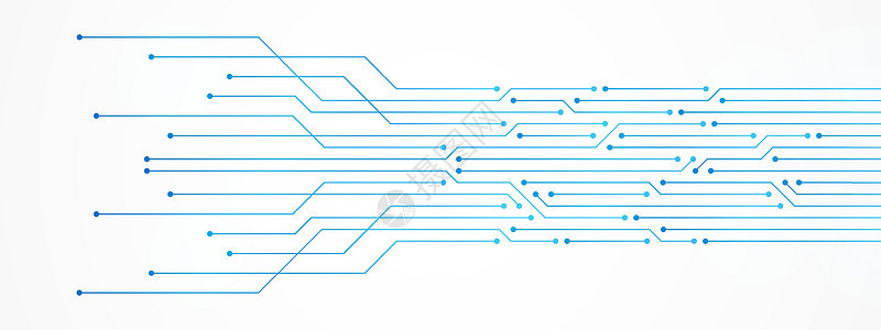 抽象技术背景蓝色电路板图案微芯片电源线一体化电路力量商业科学电子母板网络半导体主板图片