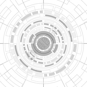 抽象重叠圆数字背景智能镜头技术图片