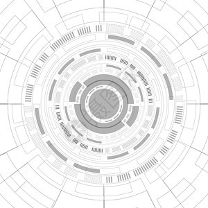 抽象重叠圆数字背景智能镜头技术图片