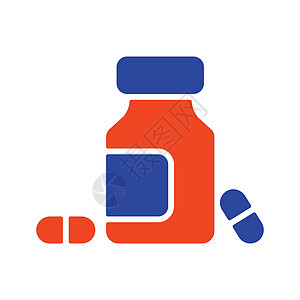 药瓶和药丸字形图标 医生图片