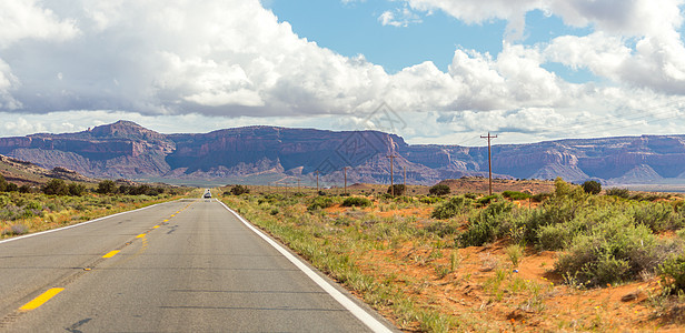 公路高速公路蓝色运输驾驶旅行土地砂岩场景沙漠旅游公园图片
