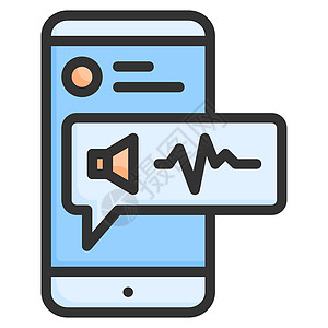 语音消息图标设计轮廓颜色样式图片