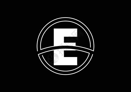 带圆框的首字母 E 公司业务标识的图形字母符号插图艺术螺旋品牌字体徽章身份网络圆圈商业图片