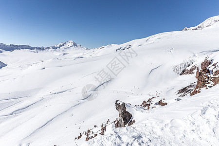 山脉地貌旅行运动远足全景冰川滑雪高山蓝色首脑冒险图片