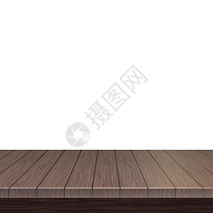 大桌顶 固体木质 白色背景  矢量插图木材松树展示墙纸风格装饰木头材料产品图片
