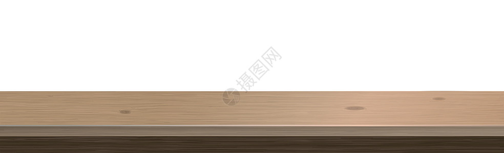 大桌顶 板木纹理 白色背景  矢量木头展示装饰家具插图木板产品材料墙纸风格图片