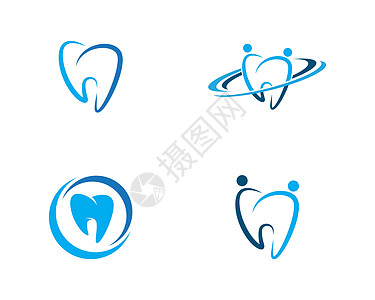 明星标志模板医生药品医疗卫生健康牙科诊所商业牙齿插图背景图片