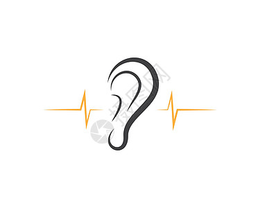听力标志模板声学援助音乐插图波浪医疗收音机体积噪音医生图片