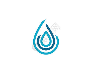水滴标志模板液体白色插图创造力雨滴商业生态活力自然公司背景图片