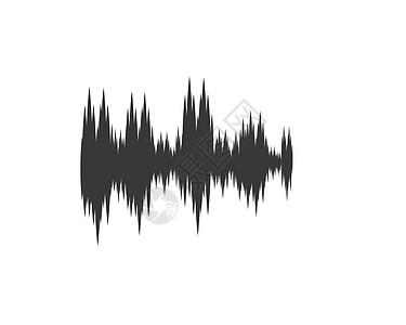 声波插画体积电子脉冲波形收音机插图音乐歌曲嗓音技术图片