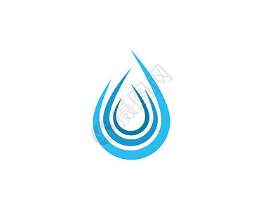 水滴标志模板自然插图液体活力公司雨滴白色生态商业创造力背景图片