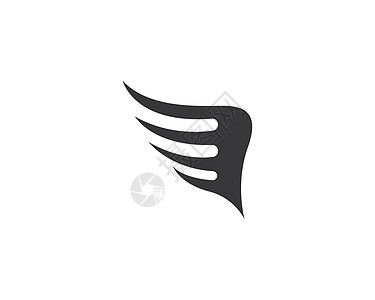 鹰翼标志模板身份公司标识商业徽章荣耀盔甲奢华力量插图图片