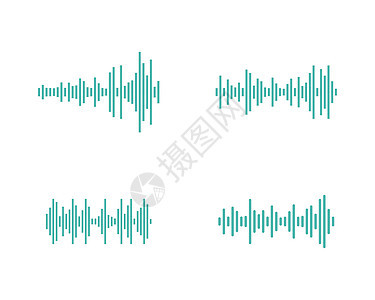 声波插画均衡器信号音乐频率收音机波浪海浪嗓音录音机振动图片