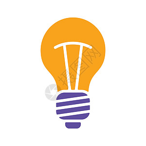 灯泡字形图标向量 想法标志解决方案电气创新活力创造力照明思考发明白炽灯力量插图图片