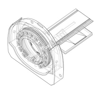 CT 扫描仪 MRI 机器 韦克托艺术扫描器测试科学绘画电子产品技术员蓝图电脑扫描图片