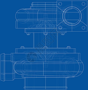 汽车涡轮增压器概念大纲 韦克托速度发动机草图空气绘画机器活力力量扇子圆圈图片
