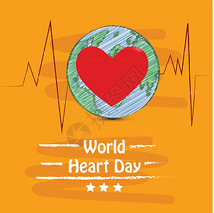 世界心脏日背景诊断药品心脏病学按钮横幅疾病预防科学国家生活图片