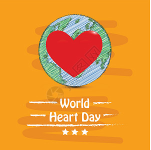 世界心脏日背景邮票考试科学医院按钮药品横幅国家海报援助图片