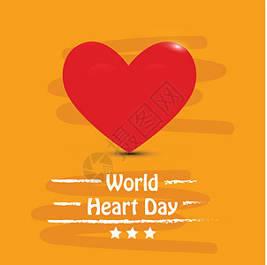 世界心脏日背景疾病海报考试插图横幅心血管营养诊断医院脉冲图片