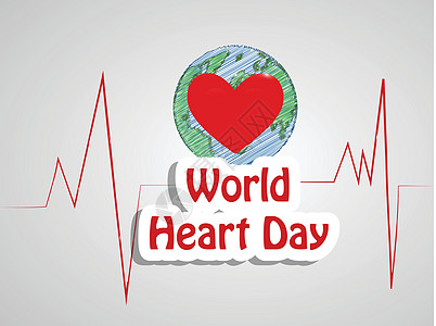 世界心脏日背景考试横幅海报科学药品医生插图心脏病学营养预防图片