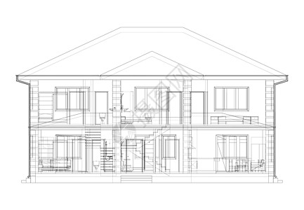 住宅建筑技术图纸 韦克托住房网格建筑学草图工程师文书房子原理图公寓工作图片