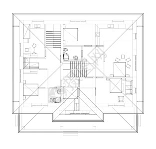 住宅建筑技术图纸 韦克托蓝图建造建筑学原理图房子网格文书工作公寓草图图片