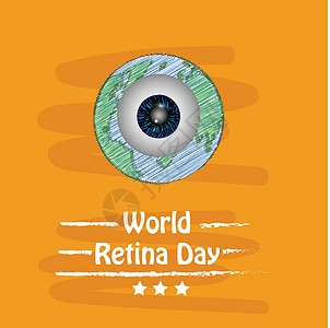 世界视网膜日背景眼镜横幅插图测试科学药品墙纸外科手术瞳孔图片