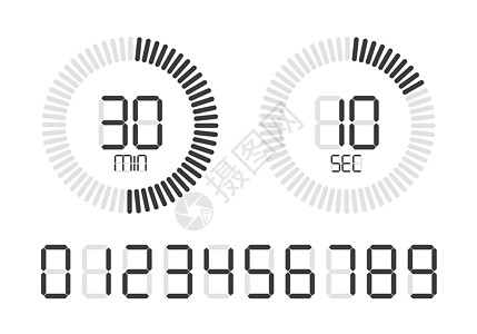秒表数字计时器 倒计时时钟和数字数字图片