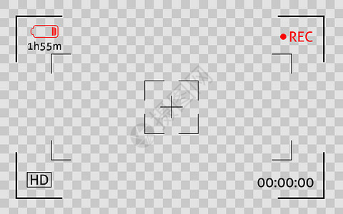 相机取景框 显示快照数字视频记录屏幕 模板边界照片录像展示快门凸轮作品录音机电影摄影图片