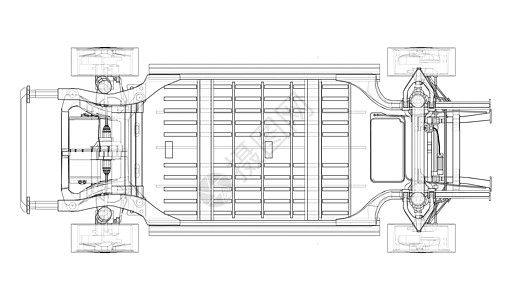 带电池的电动汽车底盘 韦克托技术草图力量生态收费工程发动机车辆活力驾驶图片