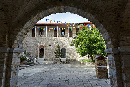 圣彭泰利修道院之景图片