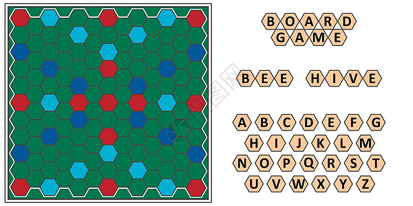 棋盘游戏蜂巢发展博学蜜蜂蜂窝板和字母拼字游戏矢量棋盘游戏供家人玩夜写字母中的单词图片