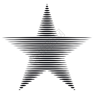 星星水平线条纹自由的象征美国矢量星标志五边形 ico插图线条反光板墙纸射线织物绘画图片