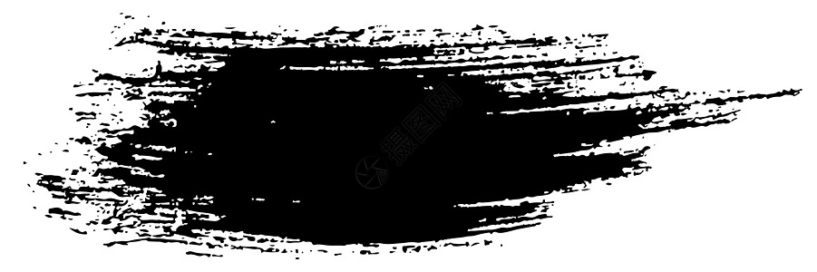 Grunge 黑色墨水画笔描边 它制作图案矢量收藏草图绘画艺术苦恼水彩条纹中风横幅销售量图片