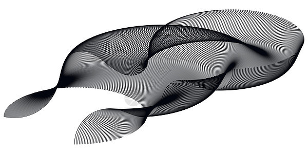 网络技术风格中空间抽象 3d 粒子波网格的分形曲率数据矢量抽象未来技术图案图片