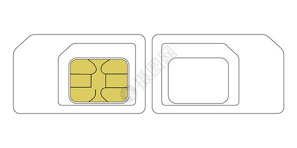 大小 SIM 卡模板图片
