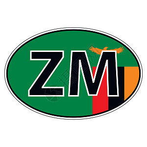 汽车标志 Zambi 上的贴纸图片