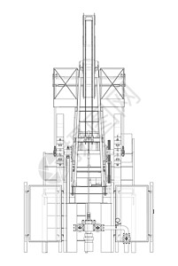 石油开采的工业设备 韦克托原油气体化石技术绘画设施钻孔燃料机器勘探图片