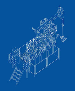 石油开采的工业设备 韦克托油田机器气体螺栓钻孔技术抽油机生产原油工程图片