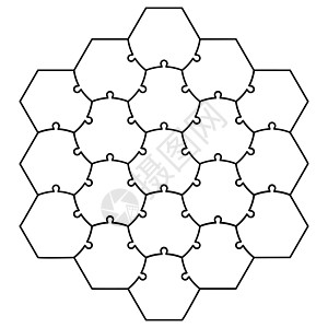 六角拼图模板拼图矢量拼图形式蜂巢解决方案团体正方形六边形创造力商业玩具木板准则白色图片