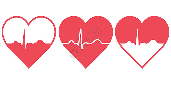 一组心脏与血液图标象征健康标志健康生活方式心脏在良好的形状图片